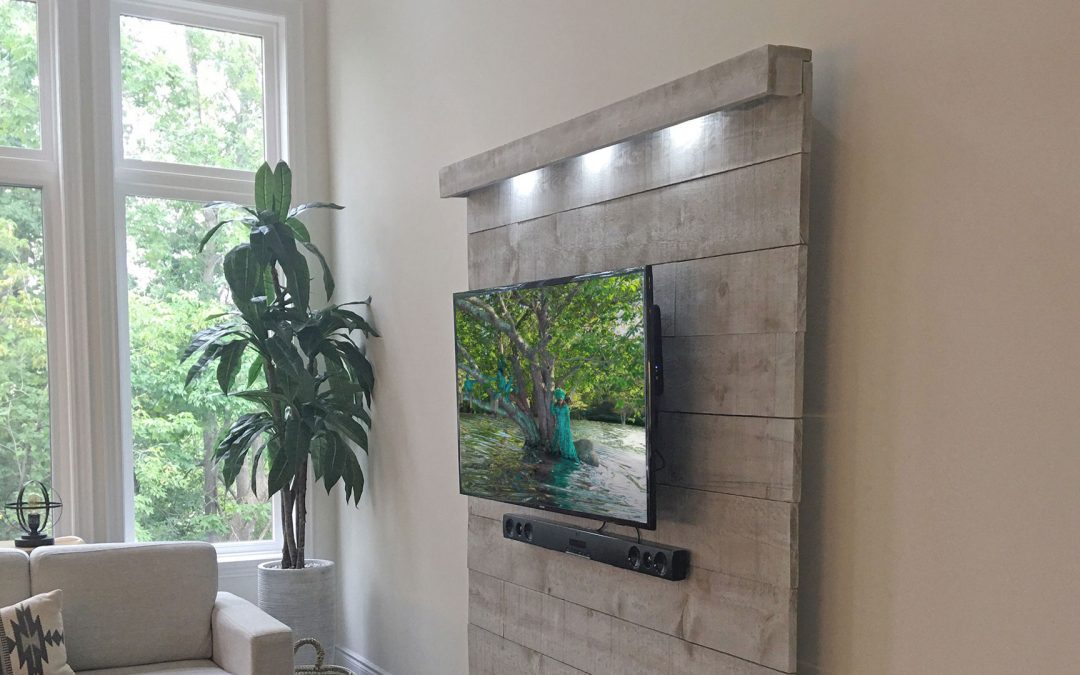 TV Wall Ideas – Easy DIY Farmhouse Style TV Wall