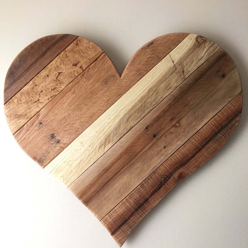 Rustic Wood Heart Home Decor