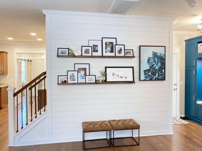 shiplap accent wall