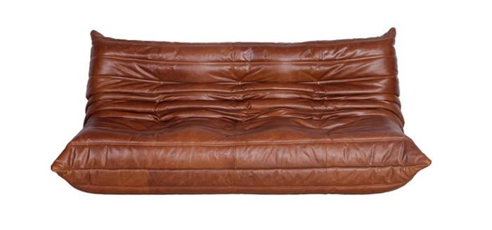 togo leather sofa